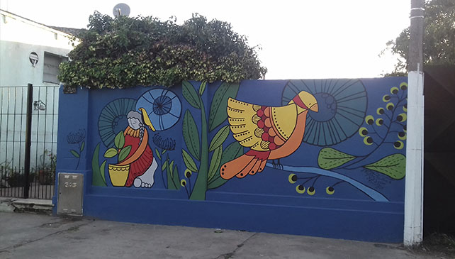 murales coloridos en Balcarce